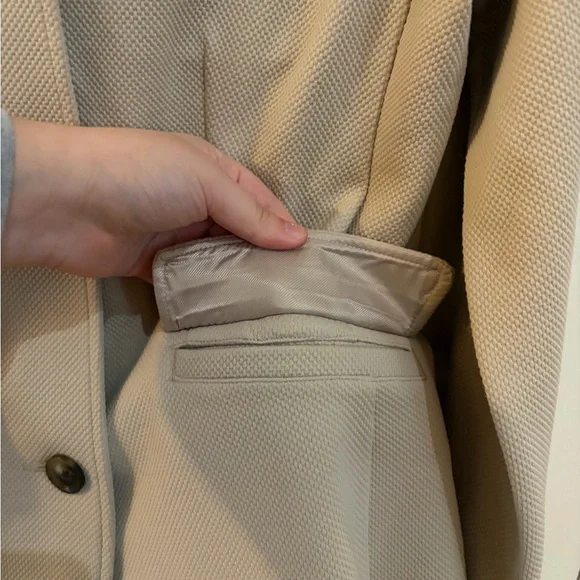 Banana Republic Knit Pique Blazer Hardly Worn Size L - Picture 8 of 12